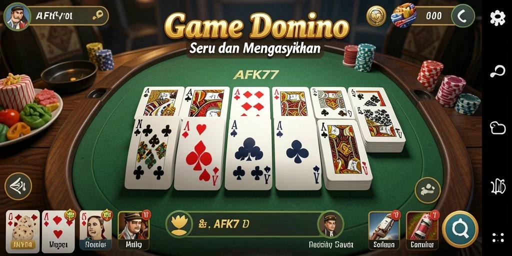 Gameplay seru di AFK77 dengan tantangan Domino.