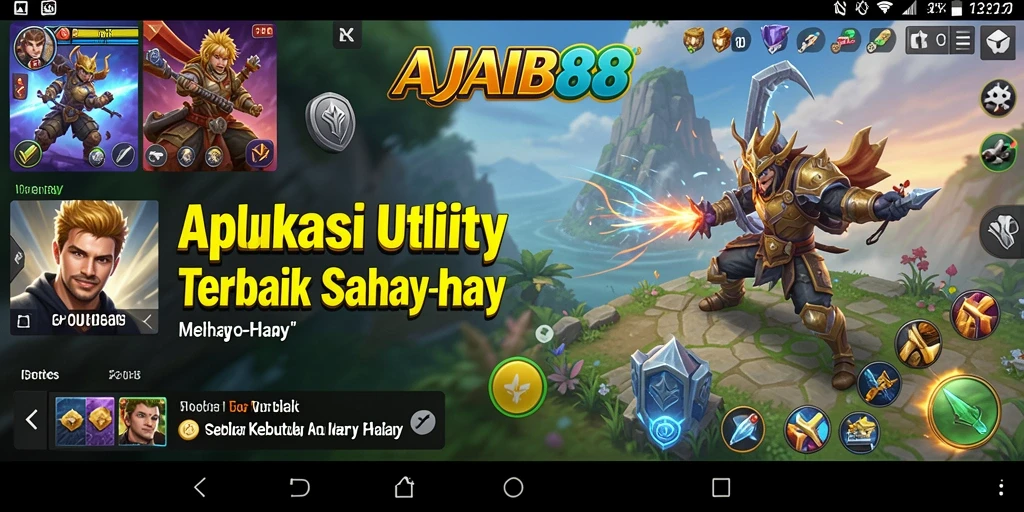 Screenshot AJAIB88 menampilkan antarmuka pengguna yang ramah dan fitur utilitas yang lengkap.