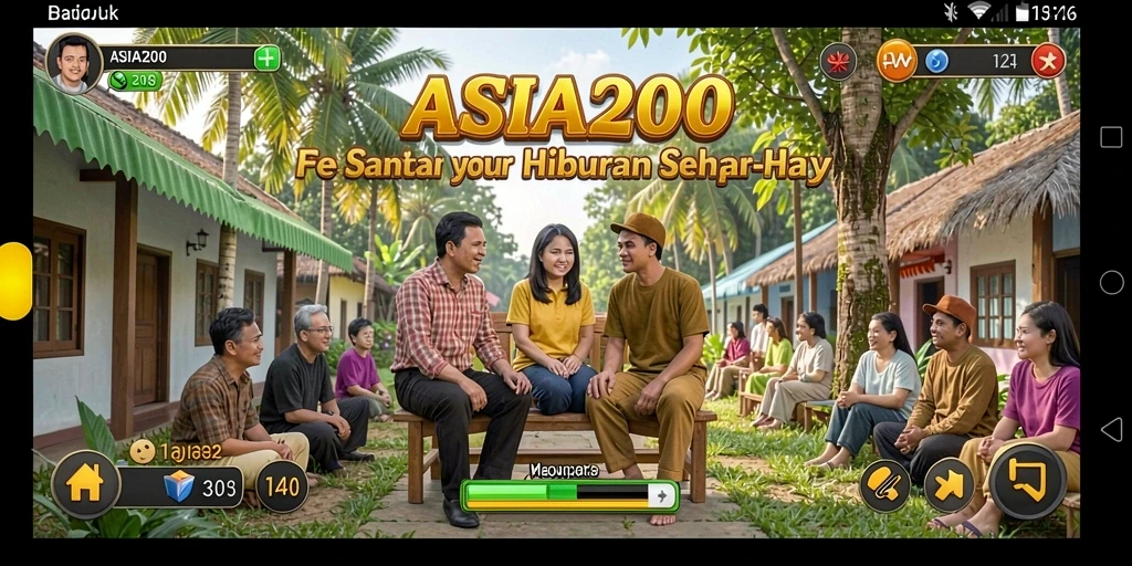 Tampilan gameplay ASIA200 yang seru dan penuh warna.
