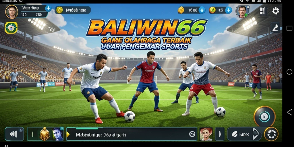 Screenshot BALIWIN66 menampilkan gameplay olahraga yang seru.