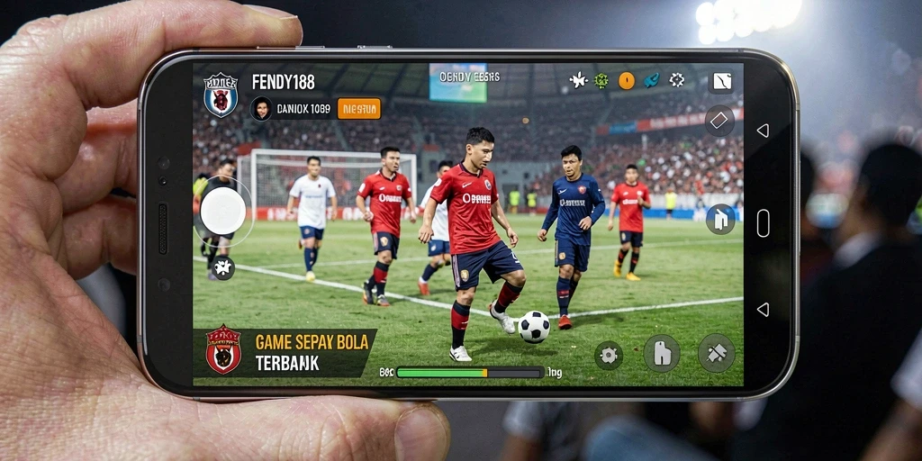 Gameplay FENDY188 dengan aksi sepak bola yang mendebarkan.