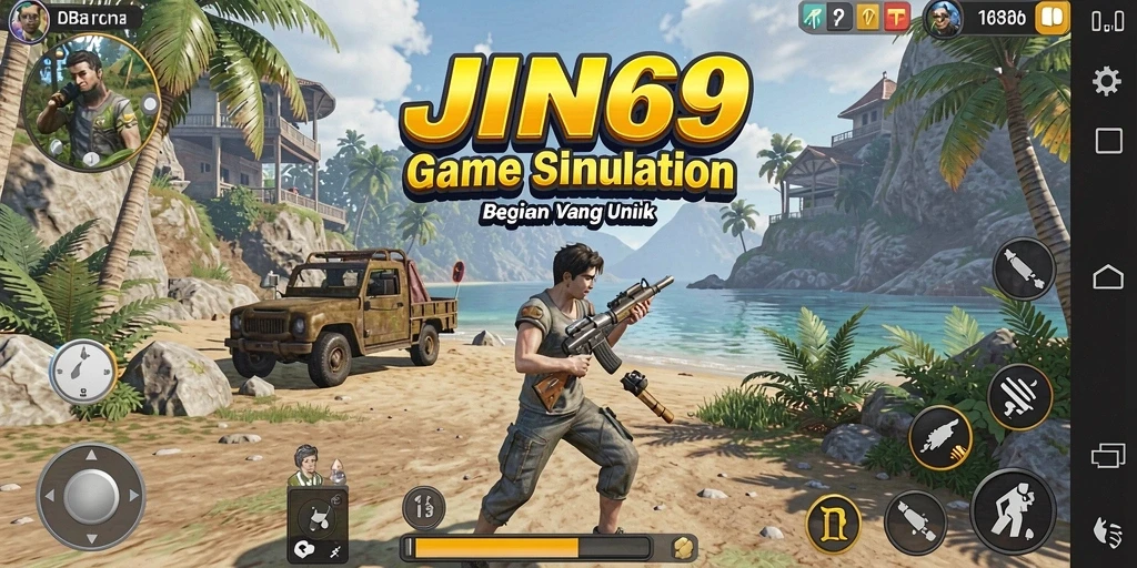 Tampilan gameplay menarik dari JIN69 dengan elemen simulation yang mendalam.