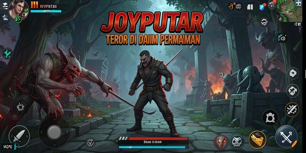Gameplay menegangkan dari JOYPUTAR yang menguji keberanian pemain.