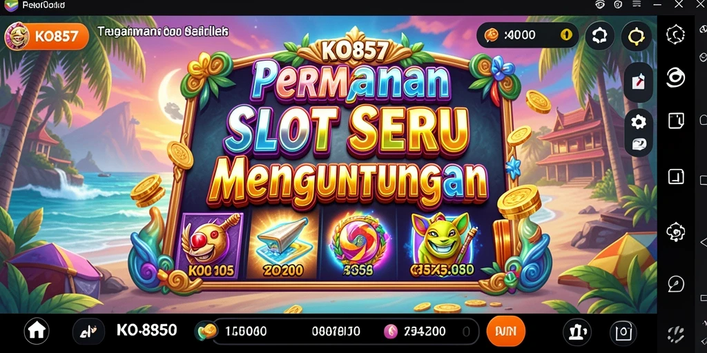 Tampilan gameplay KO857 yang penuh warna dan menarik.