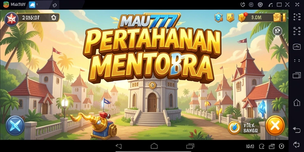 Screenshot menampilkan aksi mendebarkan dalam gameplay Tower Defense.