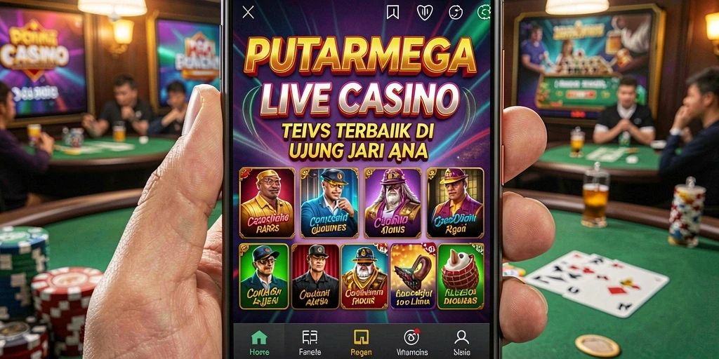 Tampilan gameplay mendebarkan di PUTARMEGA Live Casino.