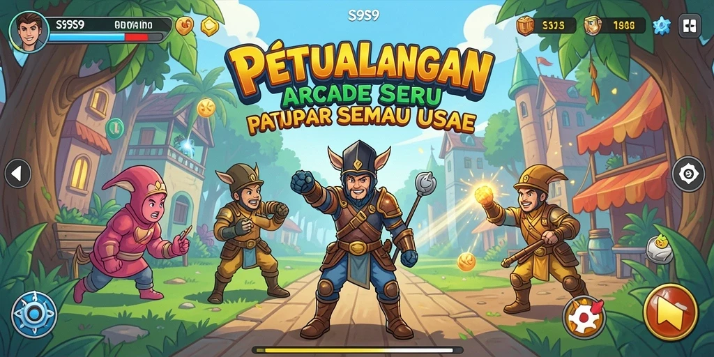 Tampilan menarik dari gameplay S9S9 yang penuh warna.