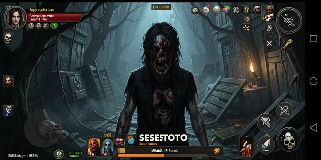 Screenshot SESETOTO menampilkan momen menegangkan dalam gameplay Horror.