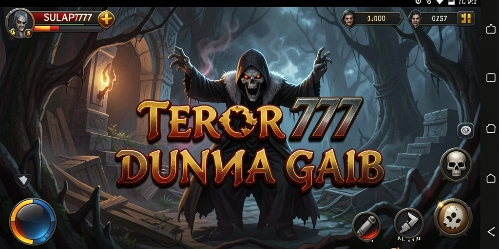 Tampilan gameplay SULAP777 yang menegangkan dan menyeramkan.