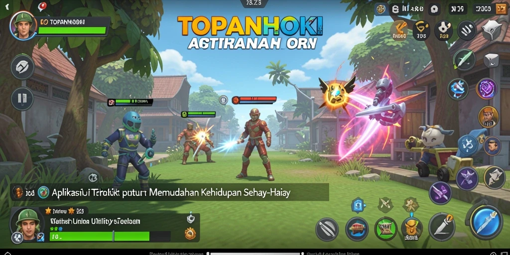 Tampilan antarmuka pengguna TOPANHOKI yang intuitif dan menarik.