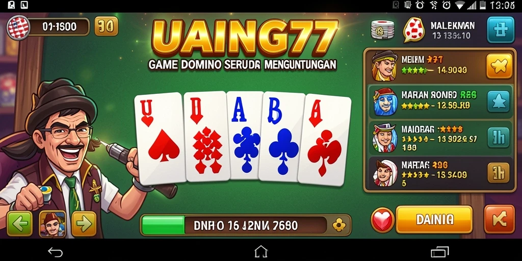 Tampilan gameplay UANG77 dengan grafis menarik dan antarmuka yang intuitif.