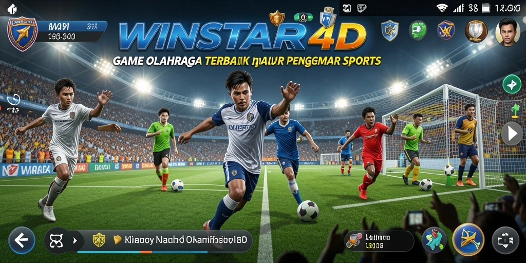 Tampilan permainan <strong>WINSTAR4D</strong> yang memukau dalam aksi olahraga.