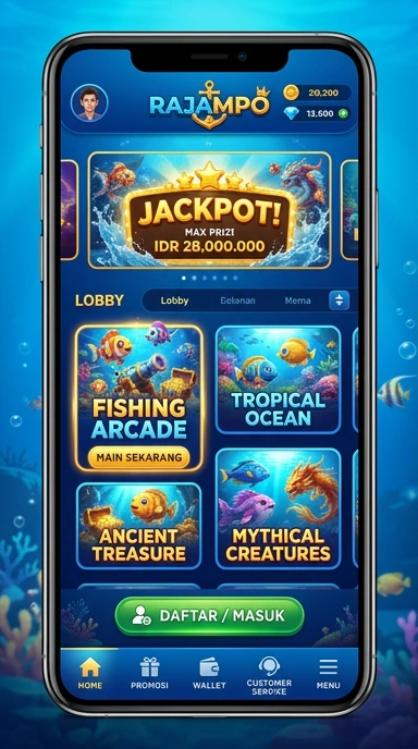 Proses pengunduhan aplikasi yang cepat di rajampo.